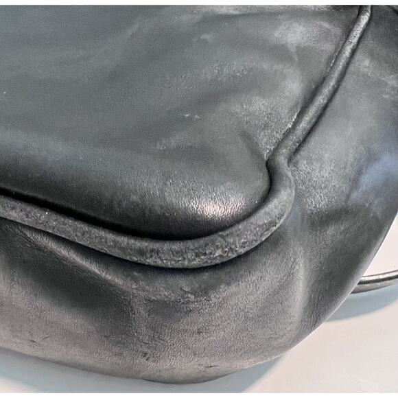 Coach Lexington, Black, Leather Briefcase/Laptop Bag, silver hardware, preowned - Picture 9 of 12